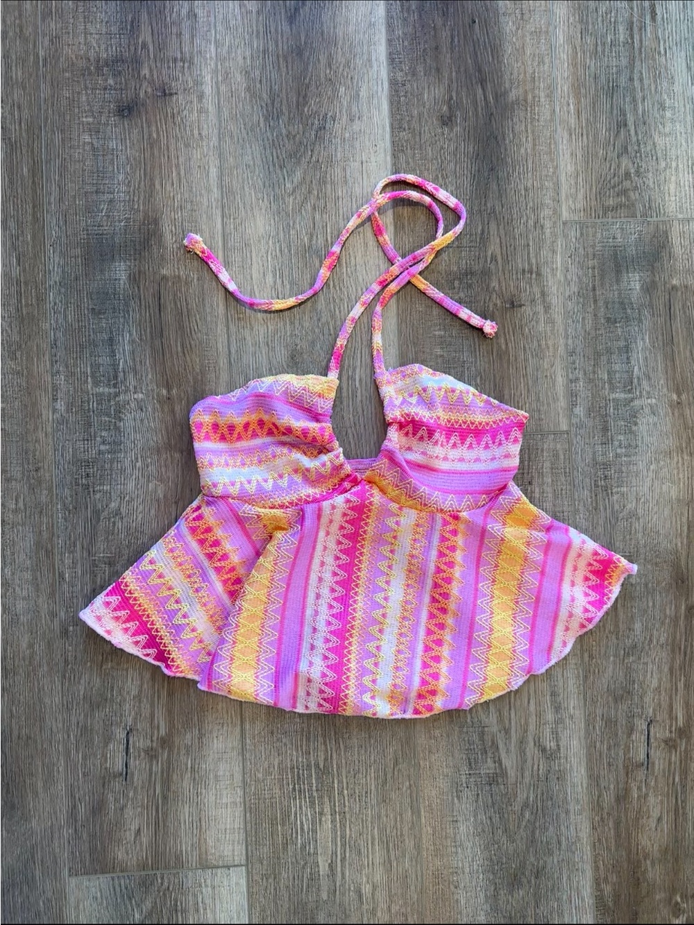 NWOT Colorful Halter Tank